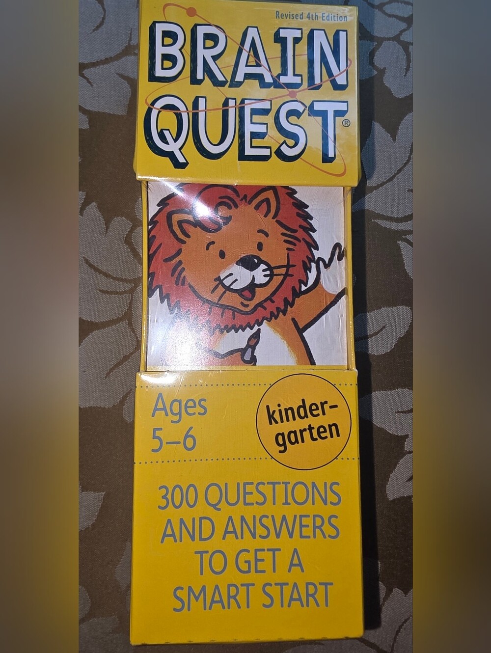 Brain Quest Kindergarten Revised 4th Edition Card Set Ages 5-6 Yellow (2020)